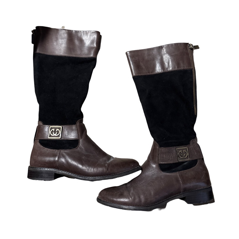 Gerry Webber Brown and Black Knee-High Boots - size 38 (7)